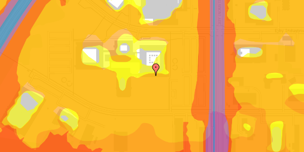 Trafikstøjkort på Ejby Industrivej 33, 2600 Glostrup