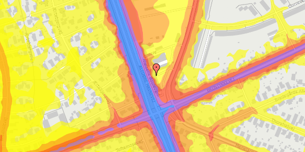 Trafikstøjkort på Arnold Nielsens Boulevard 144, 2650 Hvidovre