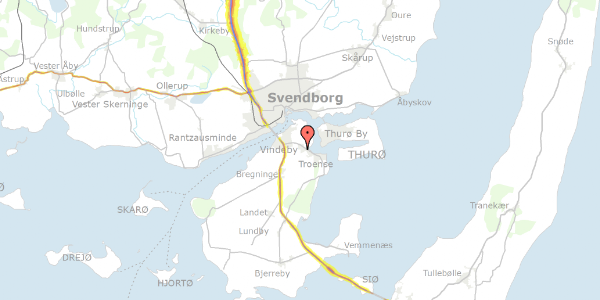 Trafikstøjkort på Grev Moltkes Vej 7, 5700 Svendborg