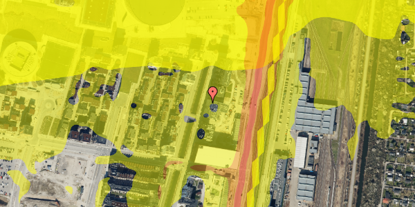 Trafikstøjkort på Robert Jacobsens Vej 11A, st. , 2300 København S