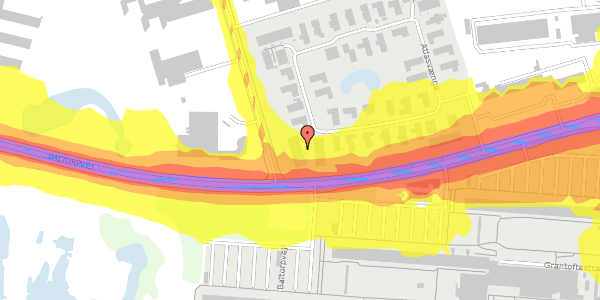 Trafikstøjkort på Atlasvænge 15C, 2750 Ballerup