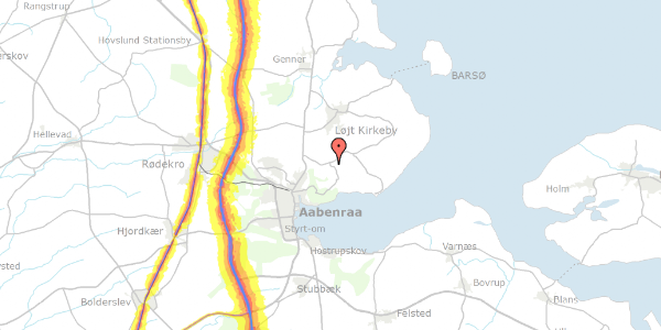 Trafikstøjkort på Arnkilsbjerg 6, 6200 Aabenraa