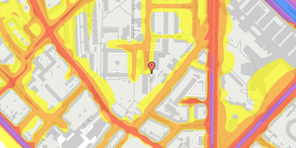 Trafikstøjkort på Edith Rodes Vej 14, st. 110, 2200 København N