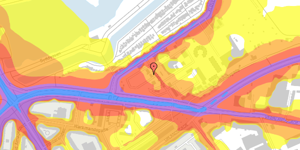 Trafikstøjkort på Herjedalgade 4, 2300 København S