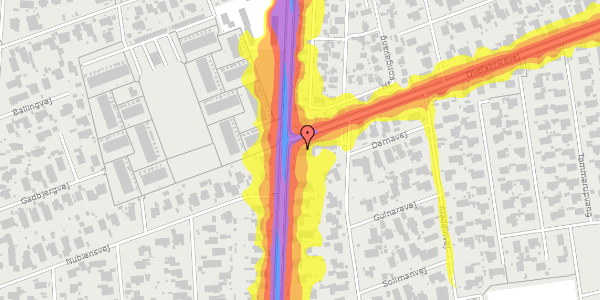 Trafikstøjkort på Oliefabriksvej 247, 2770 Kastrup