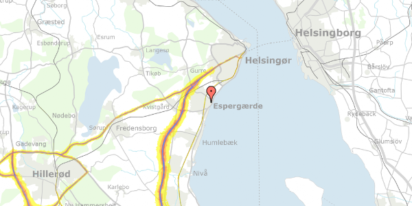 Trafikstøjkort på Stokholmsvej 26, 3060 Espergærde