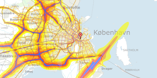 Trafikstøjkort på Nicolai Eigtveds Gade 14, 5. , 1402 København K