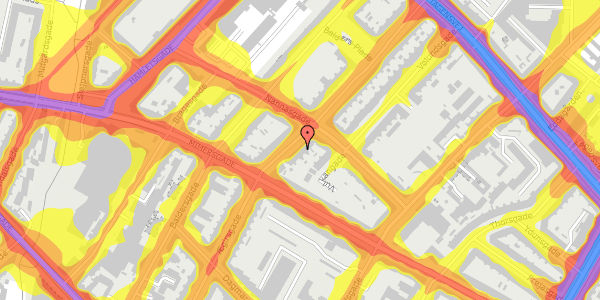 Trafikstøjkort på Ægirsgade 46, st. , 2200 København N