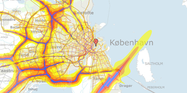 Trafikstøjkort på Nyhavn 53C, 1051 København K