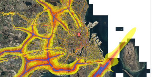 Trafikstøjkort på Rantzausgade 56, 2200 København N