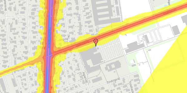 Trafikstøjkort på Ugandavej 111, st. 12, 2770 Kastrup