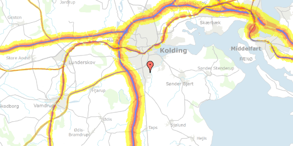 Trafikstøjkort på Essen 6B, 6000 Kolding