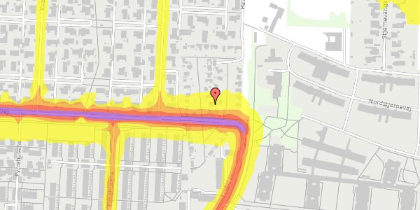 Trafikstøjkort på Haveforeningen Hersted 50, 2600 Glostrup