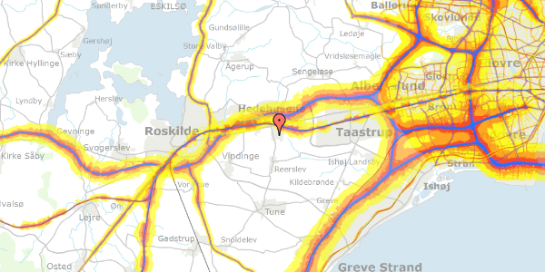 Trafikstøjkort på Brandhøjvej 113, 2640 Hedehusene