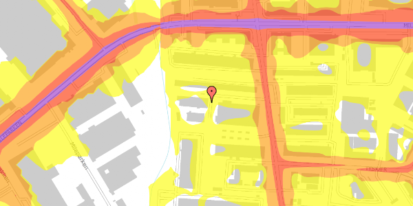 Trafikstøjkort på Marielundvej 34A, 1. , 2730 Herlev