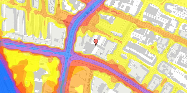 Trafikstøjkort på Frederikssundsvej 84C, 2400 København NV