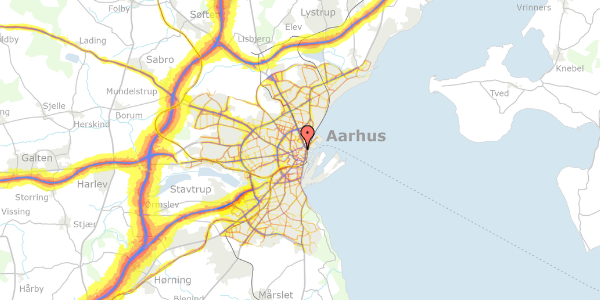 Trafikstøjkort på Klostergade 32F, kl. , 8000 Aarhus C