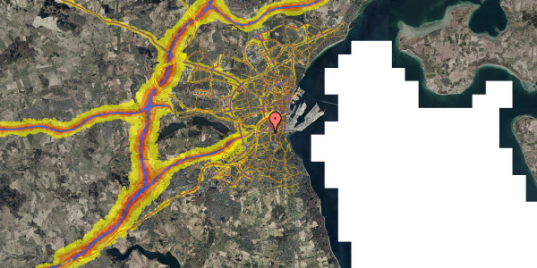 Trafikstøjkort på Kongsvang Allé 37, 1. , 8000 Aarhus C