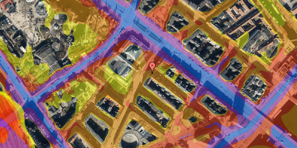 Trafikstøjkort på Niels Brocks Gade 3, st. , 1574 København V