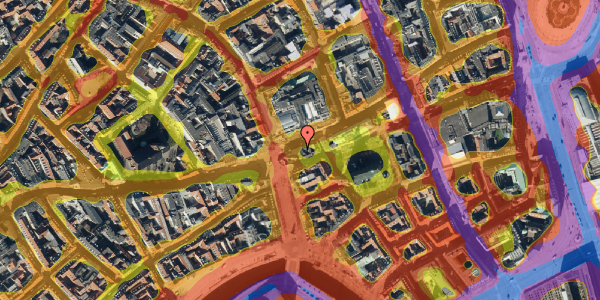 Trafikstøjkort på Østergade 61, 1100 København K