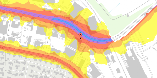 Trafikstøjkort på Viengevej 3F, 8240 Risskov