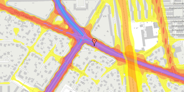 Trafikstøjkort på Valby Langgade 199, 2500 Valby