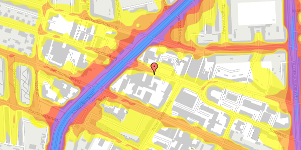 Trafikstøjkort på Dortheavej 41, st. , 2400 København NV