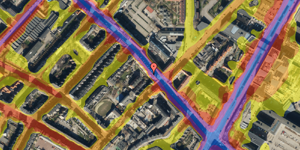 Trafikstøjkort på Tagensvej 59, 2200 København N