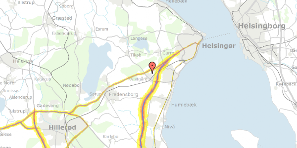 Trafikstøjkort på Oldenvej 31, 3490 Kvistgård