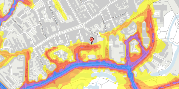 Trafikstøjkort på Filosofhaven 42, 1. , 5000 Odense C