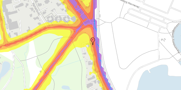 Trafikstøjkort på Chr. Filtenborgs Plads 1, st. , 8000 Aarhus C