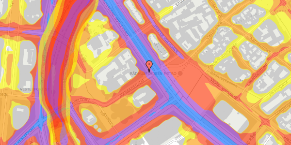 Trafikstøjkort på H.C. Andersens Boulevard 12B, 1553 København V