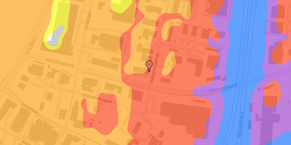 Trafikstøjkort på Baldersbækvej 1, st. , 2635 Ishøj