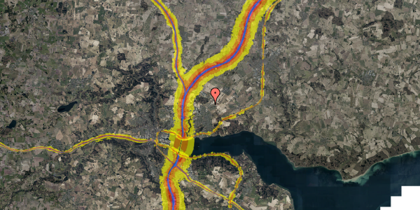 Trafikstøjkort på Frydenlund 165, 7120 Vejle Øst