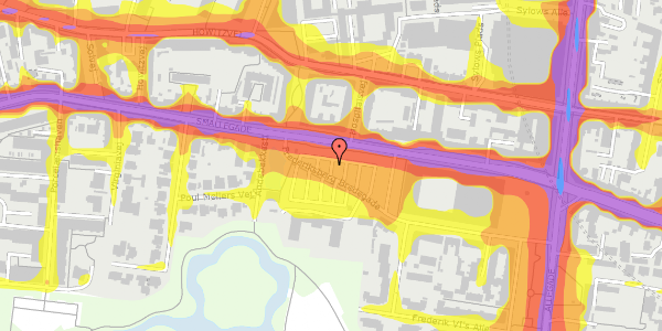 Trafikstøjkort på Frederiksberg Bredegade 16, 2000 Frederiksberg