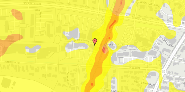 Trafikstøjkort på Solrød Center 50, 2680 Solrød Strand
