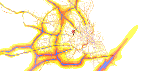 Trafikstøjkort på Vanløse Allé 79, 3. 34, 2720 Vanløse