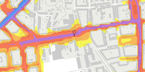 Trafikstøjkort på Ingerslevs Boulevard 2K, 8000 Aarhus C