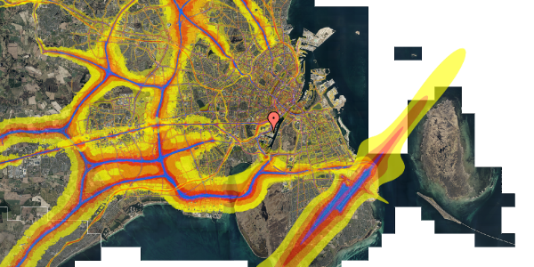 Trafikstøjkort på Pladehals Allé 59, 1. tv, 2450 København SV