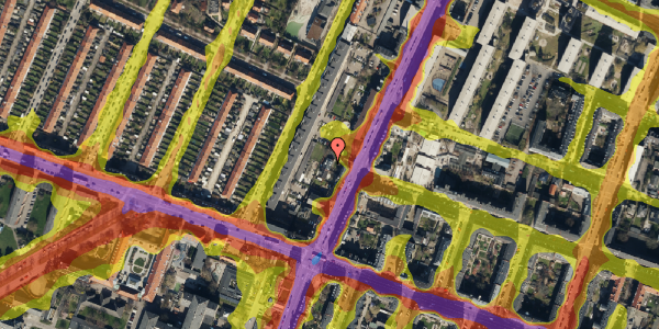 Trafikstøjkort på Nordre Fasanvej 97B, 1. , 2000 Frederiksberg