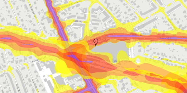 Trafikstøjkort på Vanløse Torv 77, 2. , 2720 Vanløse