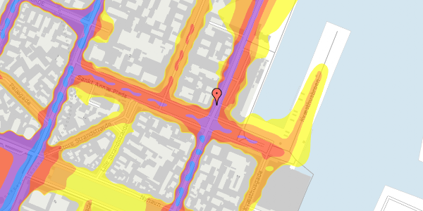 Trafikstøjkort på Toldbodgade 25, st. , 1253 København K