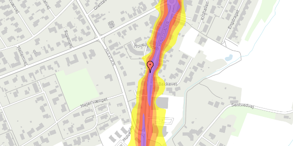 Trafikstøjkort på Hovedgaden 22, 5853 Ørbæk