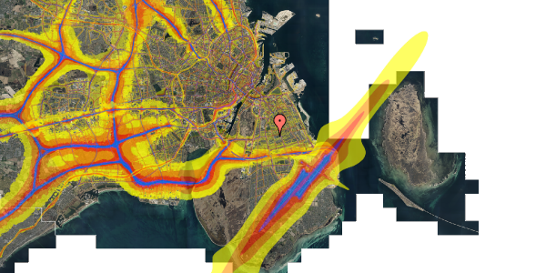 Trafikstøjkort på Vejlands Allé 63A, 2300 København S