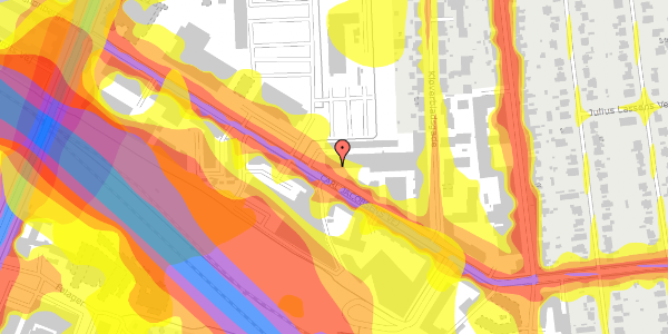 Trafikstøjkort på Carl Jacobsens Vej 20, st. 15, 2500 Valby