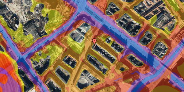 Trafikstøjkort på Niels Brocks Gade 5, 2. tv, 1574 København V