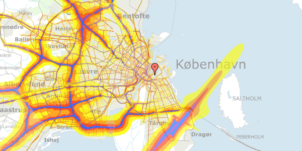 Trafikstøjkort på Overgaden Oven Vandet 60B, 1. th, 1415 København K