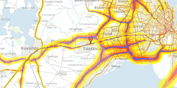 Trafikstøjkort på Depotvej 15, 2630 Taastrup