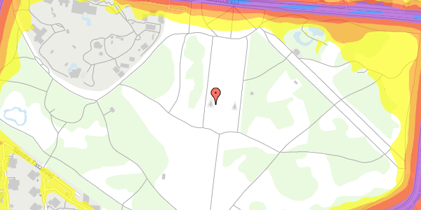 Trafikstøjkort på Roskildevej 25A, 2000 Frederiksberg