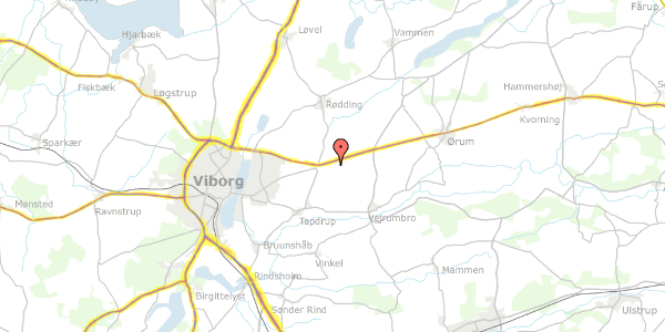Trafikstøjkort på Nordre Ringvej 18B, 8800 Viborg